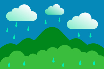 Obraz premium landscape with clouds and sky