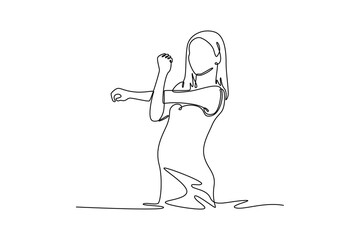 Pregnant mom concept. Single line draw design. Vector graphic illustration