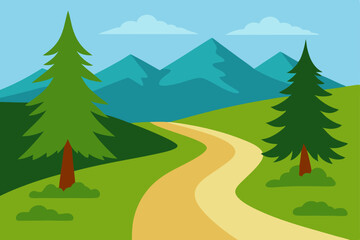 road to the mountains