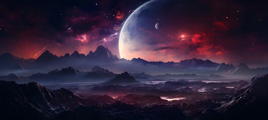 galaxy version of scorpion monster World, ai generative