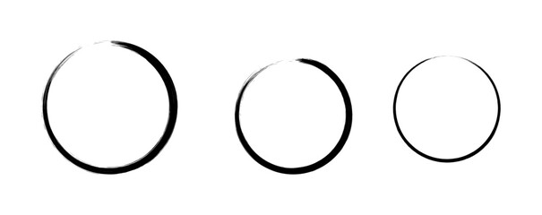 Circle Frame Gradient with brush stroke style