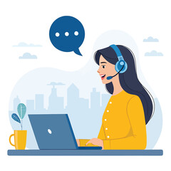 Customer Service and Support - Outline Icon Collection. Thin Line Set contains such Icons as Online Help, Helpdesk, Quick Response, Feedback and more. Simple web icons set. 