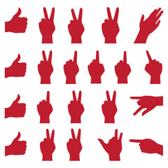 Hand vector silhouette, detailed hand gestures, positions, signs. Ideal arm, hands for illustrations, logos, icons. High quality graphics showcasing human interaction, expression