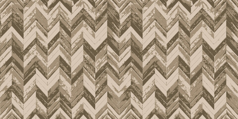 Abstract chevron pattern in earthy tones creates a stylish, modern backdrop.