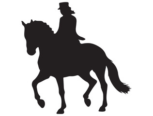 HORSE DRESSAGE SILHOUETTE