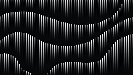 abstract diagonal lines design wave background black and white Modernist texture business industrial pattern illusion EPS 10