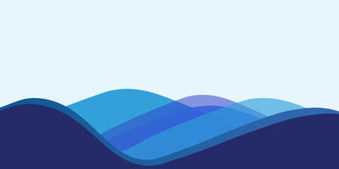 abstract blue wave background. eps10