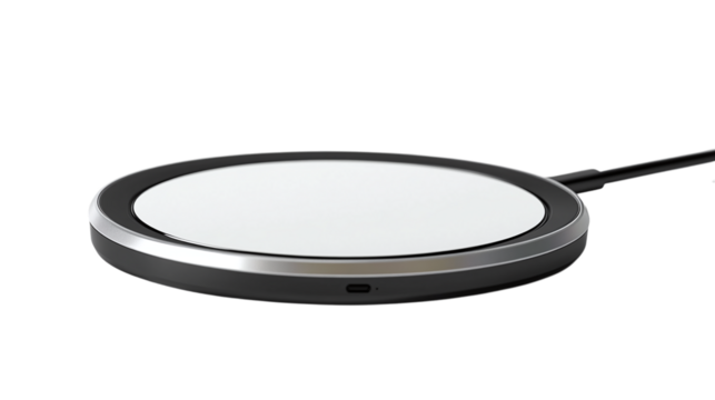 magnifying glass on white background