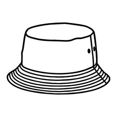 image of a hat silhouette on a white background