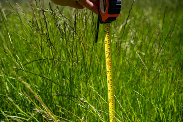 Measuring Lush Green Pasture on an Australian Farm. Symbolizing Data Driven Decisions and...