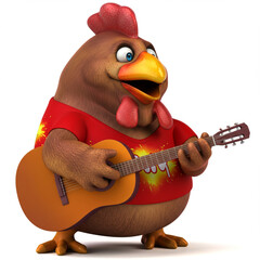 Rockstar Chicken: Sunglasses On, Shirt Sharp, Guitar Shredding