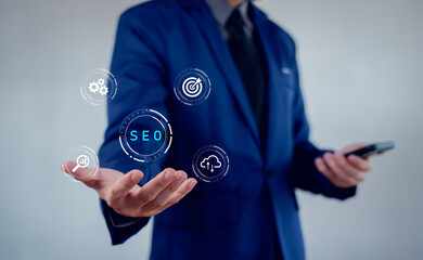 SEO, Data Search Technology, Search Engine Optimization searching for information. Using Search Console with your website. Finding data.