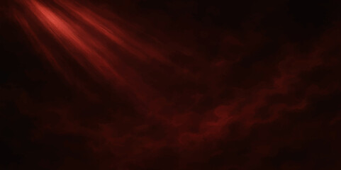 Abstract Red Spotlight with Smoke Fog – Sci-Fi Dramatic Scene.