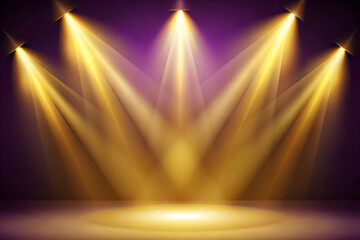 Dark Gradient Backdrop with Colorful Torch Light & Smoky Atmosphere