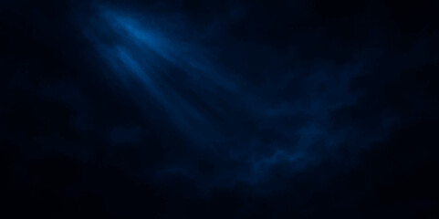 Abstract Mysterious Blue Glow in Dark Mist – Light Smoke Ray Texture. 