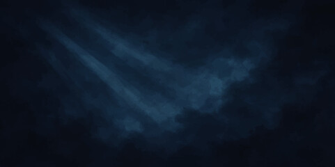 Abstract Mysterious Blue Glow in Dark Mist – Light Smoke Ray Texture. 