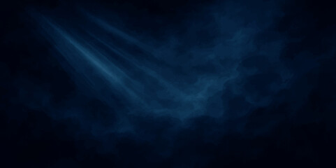 Abstract Mysterious Blue Glow in Dark Mist – Light Smoke Ray Texture. 