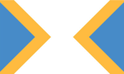 Clean abstract background featuring bold yellow and blue chevrons on a white canvas. Ideal for presentations, business templates, or digital media with a modern and professional look.