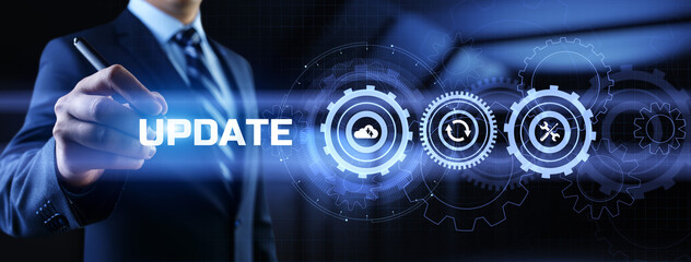 Update Software Upgrade Application new version on virtual screen.