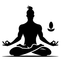 Yoga Meditation Silhouette
