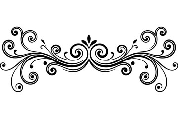 Detailed Hand Drawn Divider in Antique Style