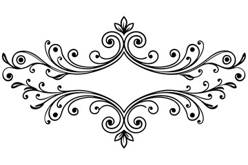 Refined Swirl Divider for Artistic Vintage Use