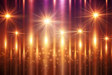 Fototapeta premium Dark Gradient Backdrop with Colorful Torch Light & Smoky Atmosphere