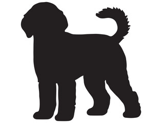 LABRADOODLE DOG SILHOUETTE