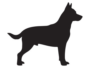 LANCASHIRE HEELER DOG SILHOUETTE