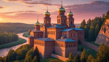 Young woman using smartphone side view on white background