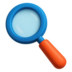 magnifying glass icon on a white background