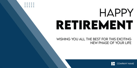 happy retirement text information sign, Happy Retirement lettering card, banner. Beautiful greeting scratched calligraphy white text word stars. Hand drawn invitation print design. 