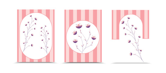 Hand drawn flower background cover book