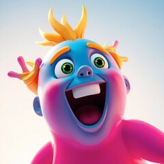 funny cartoon monster