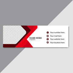  Corporate modern and Clean email signature design Template.

