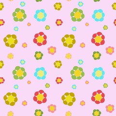 seamless background with flowers