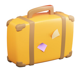 suitcase isolated on white background