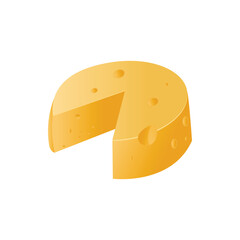 cheese icon, white background vector