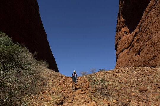 Hiking in the desert