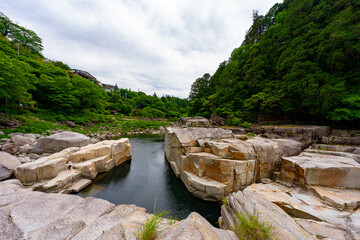 長野県 寝覚の床の風景