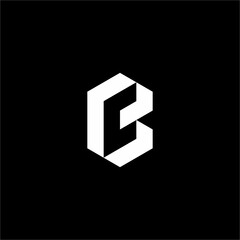 A logo with a negative space concept that forms the letter C logo. A modern logo style with a futuristic look that is suitable for technology companies.