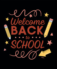 Premium retro gold badge design for back to school vector illustration