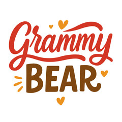 Grammy Bear - Cute Grandma Bear Design for T-Shirts, Mugs, and Gifts