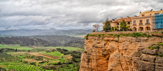 Ronda, Spain. Historic town of Andalusia. Travel and tourism beautiful cities of Spain	