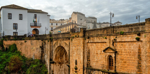 Ronda, Spain. Historic town of Andalusia. Travel and tourism beautiful cities of Spain	