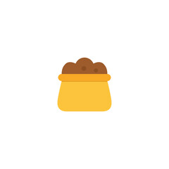 Brown Pet Food Sack Icon
