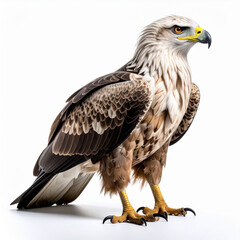 Obraz premium centered against a plain background is a stately bird of prey, rendered with meticulous detail