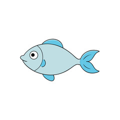 vector illustration of a fish