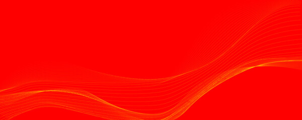 Abstract Red Wave Composition for Presentations and Social Media