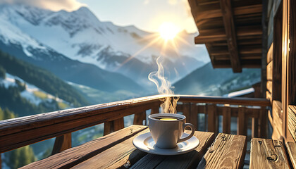coffee pot in the mountains Versatile High-Resolution Background High Resolution Royalty-Free Image 4k image[and real  background   